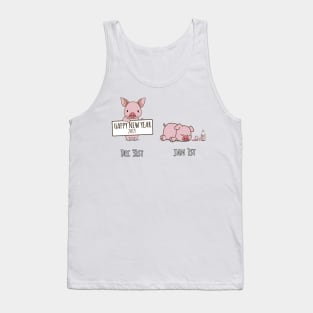 Happy New Year 2019 Funny Year Of The Pig Shirt NYE T-Shirt Tank Top